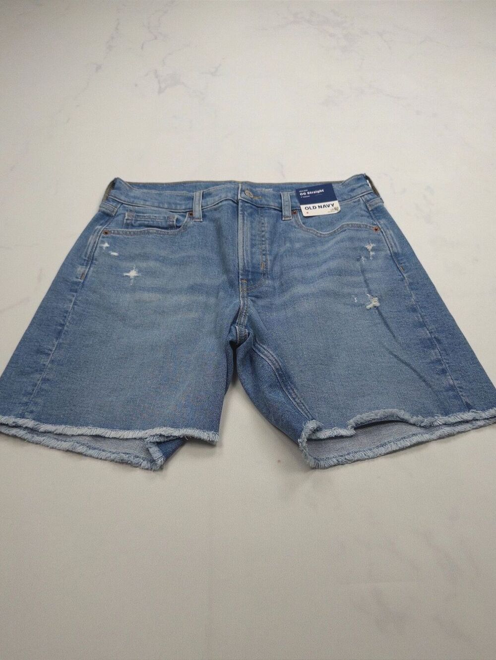 Old Navy OG Straight Denim Shorts Blue 2010s Classic Style - Womens 8 NWT
